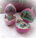 Bague ring rose pink Polly pocket bluebird coiffeuse night nuit dressing heure Time bain bath