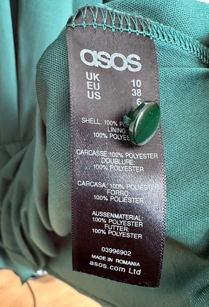 Haut blouse Asos vert taille 38 aspect kimono très bon état - photo numéro 6