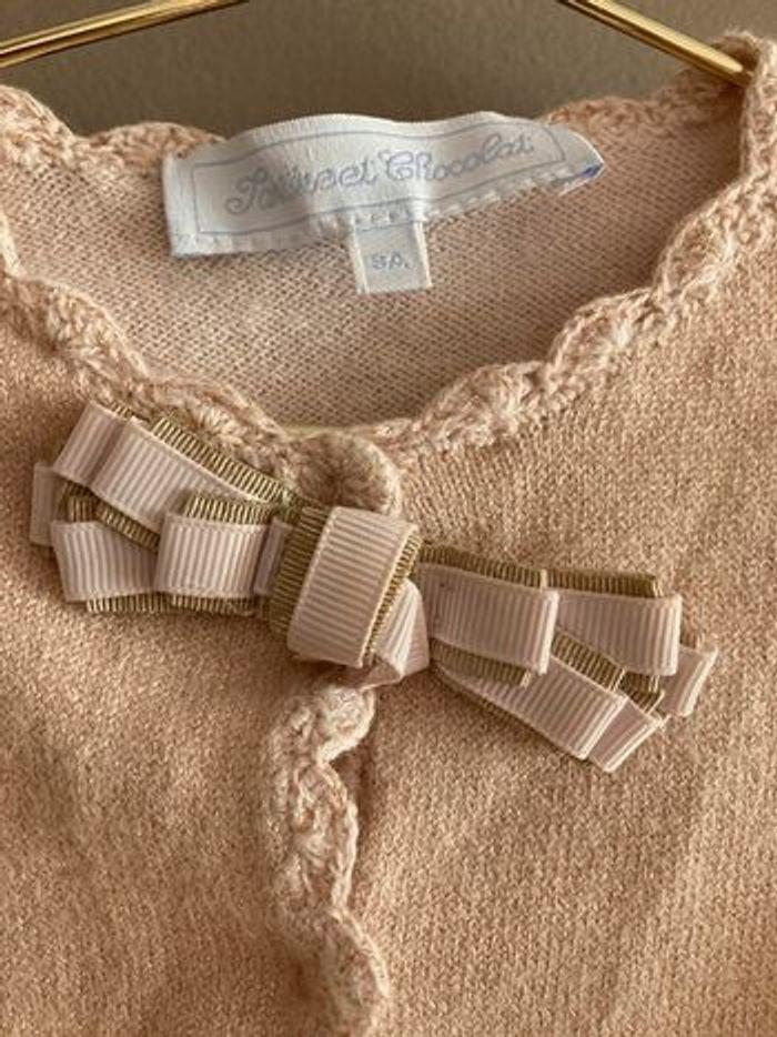 Tartine et Chocolat cardigan rose doré 3 ans - photo numéro 2