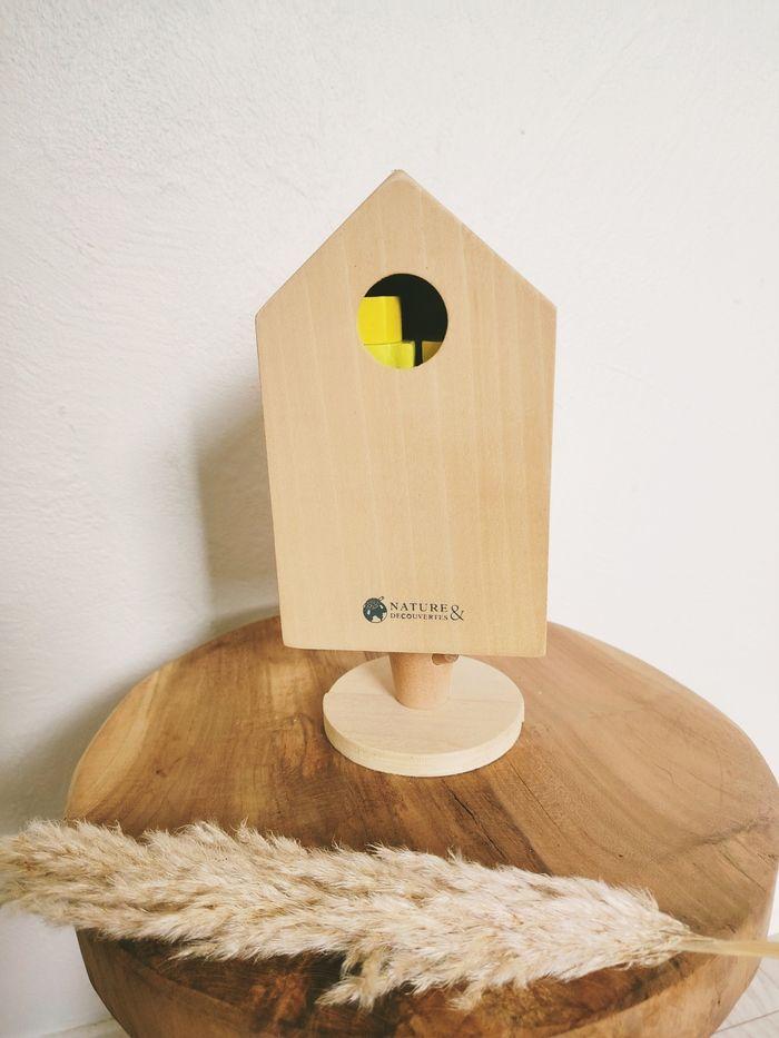 🐦Jeu de tri Le nichoir en bois Montessori marque Nature et découvertes - photo numéro 4