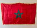 Grand drapeau Maroc Royal contour doré 90x150cm NEUF 🇲🇦