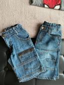 Lot de deux shorts jeans