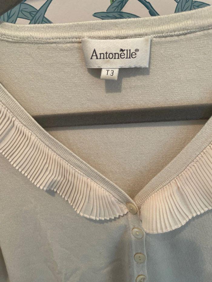 Pull fin antonelle T3 crème vintage - photo numéro 5