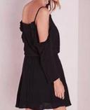 Robe patineuse noire  missguided