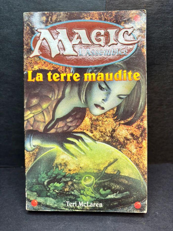 Livre roman fantasy rp donjon Magic MTG , la terre maudite - photo numéro 1