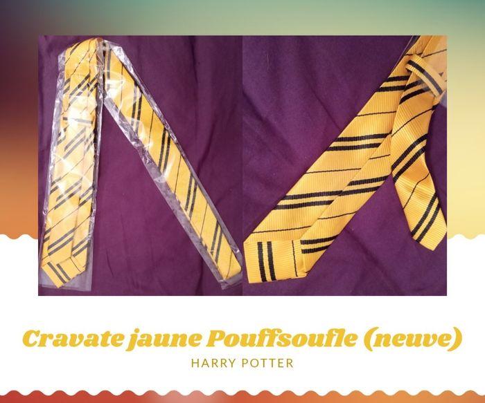 Cravate Harry Potter Pouffsoufle - photo numéro 2