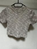 T-shirt top en laine