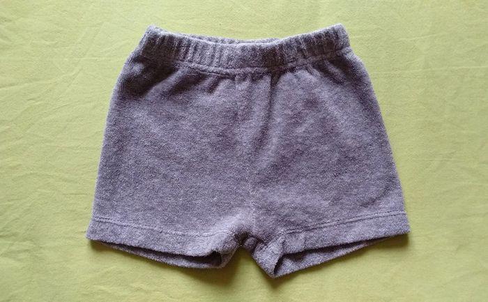 Short garçon gris 1 mois