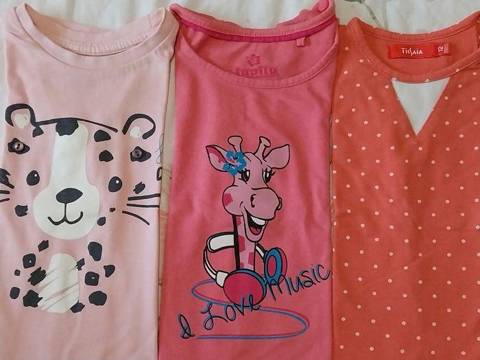 Lot t-shirt courtes manches bébé fille - photo numéro 4