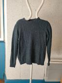 Pull bleu gris taille S homme