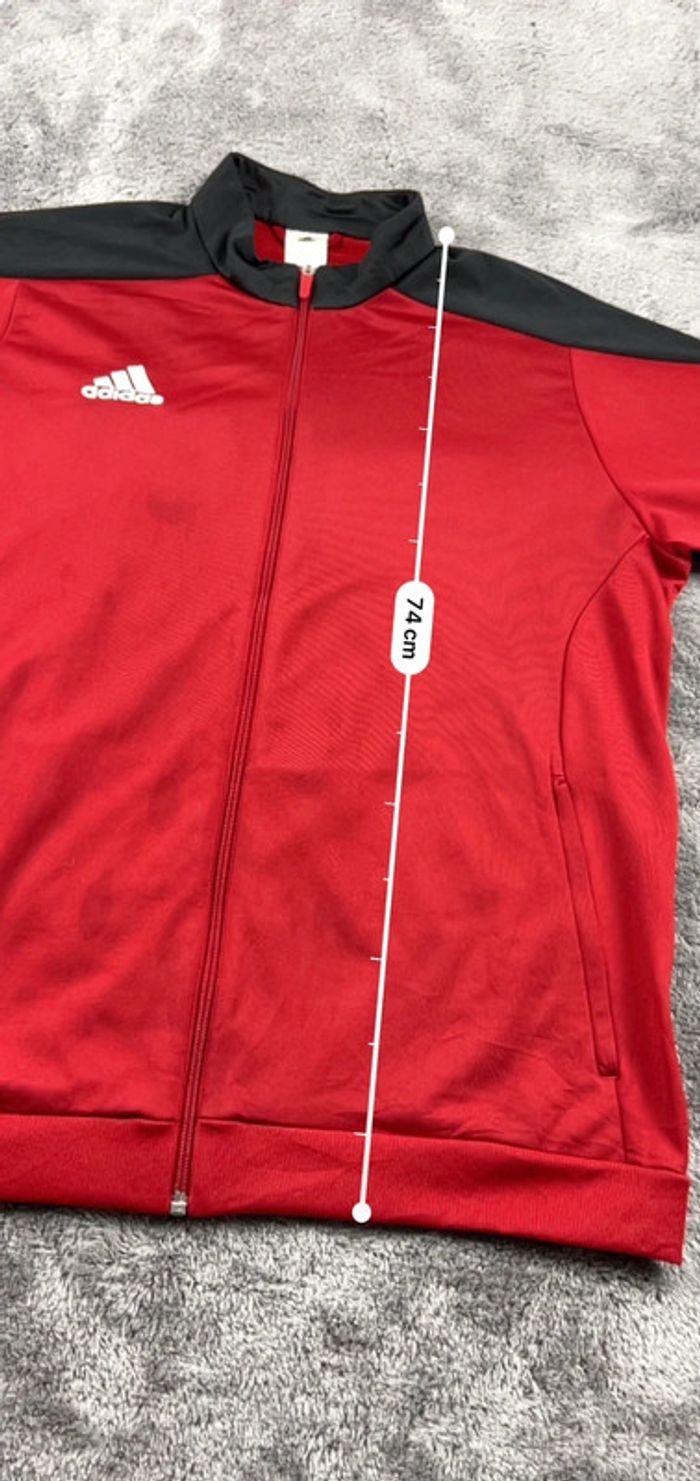 👕 Veste de sport Adidas Rouge Taille XL 👕 - photo numéro 3