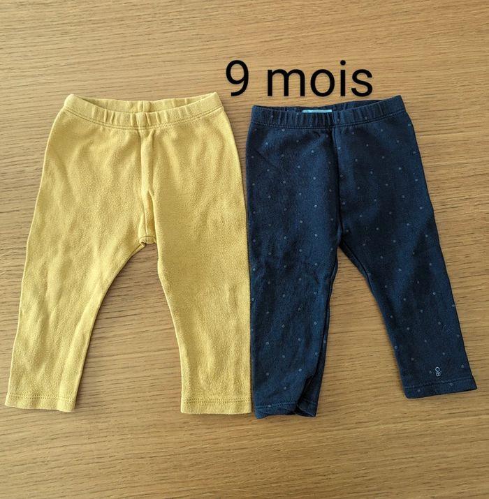 Lot de 2 leggings 9 mois