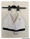 Brassière de sport Nike blanche et noire