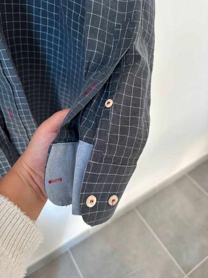 Chemise bleu carreaux Tommy Hilfiger L - photo numéro 5