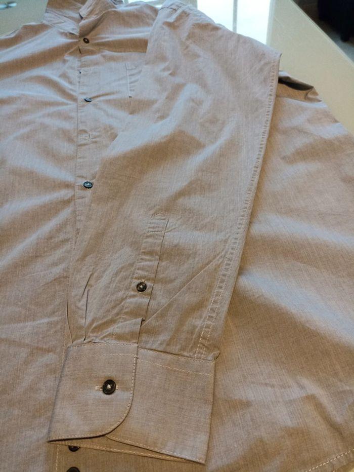 Chemise unie grise celio xxl homme - photo numéro 4