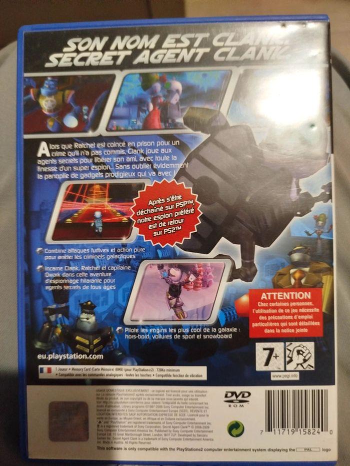 Clank agent secret PS2 boîte et notice - photo numéro 2