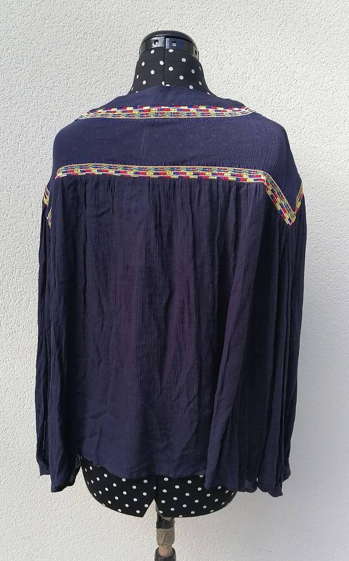 Blouse fluide hippie chic bleu marine Taille S Sweewë - photo numéro 4