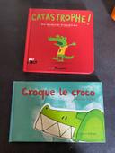 Lot de 2 livres crocodile