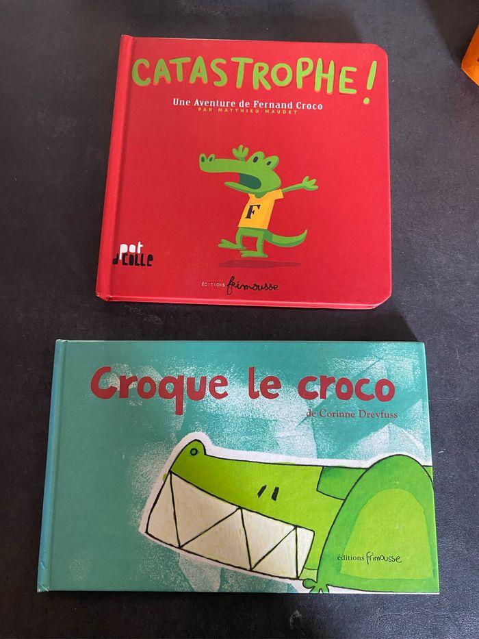 Lot de 2 livres crocodile