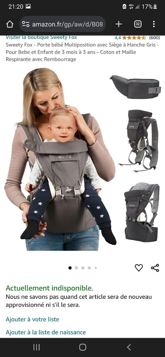 Porte bébé avec siege - photo numéro 1