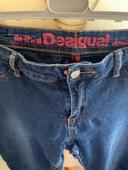 Pantalon jean bleu Desigual