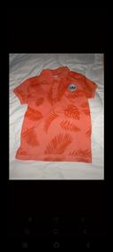 Polo orange garçon taille 5 ans