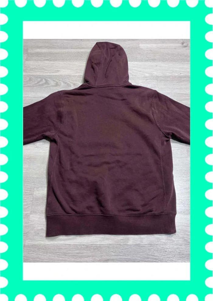 👕 Sweat à capuche Nike logo brodé Marron Taille S 👕 - photo numéro 2