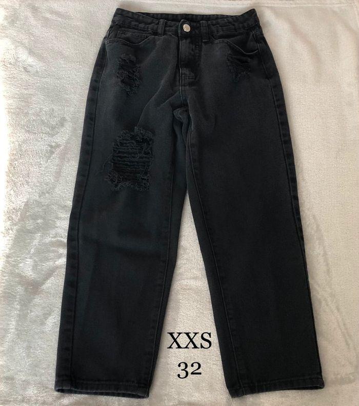 Jean 👖 Mom 🖤 A trous - XXS/32 - photo numéro 5