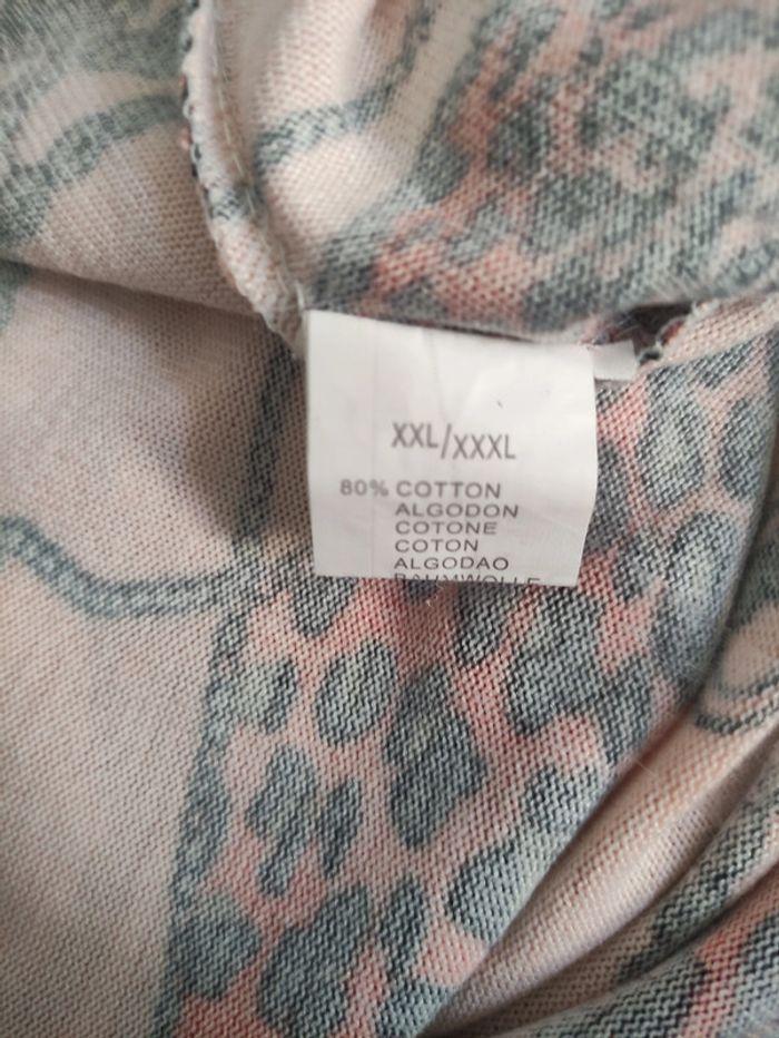 Pull doux Shunli Rose imprimé Taille Xxl 44 - photo numéro 5