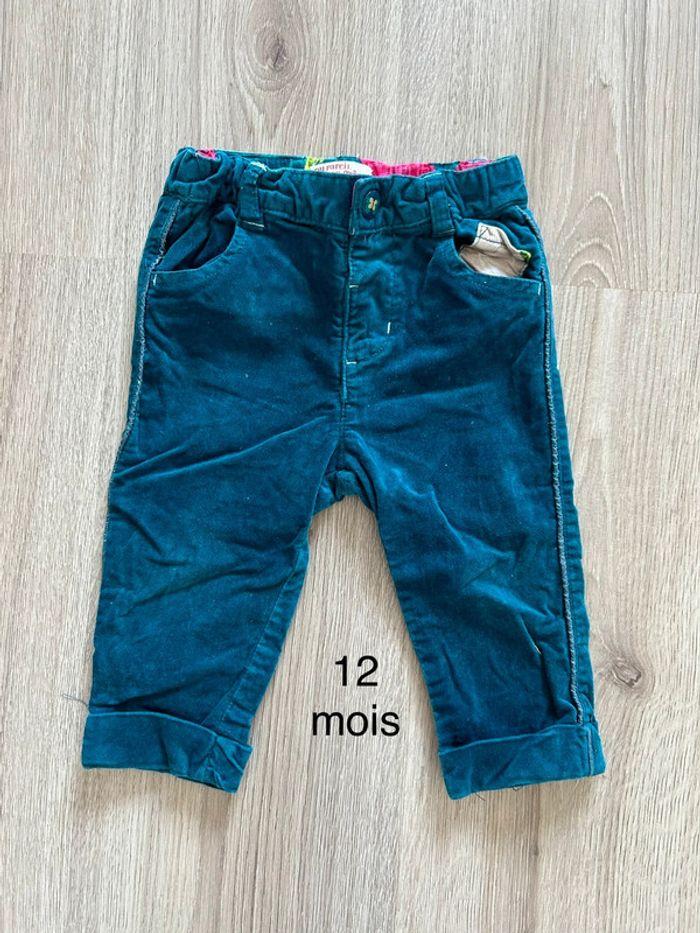 Pantalon velours 12 mois DPAM - photo numéro 1