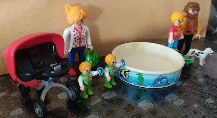 Playmobil famille nombreuse et piscine et accessoires - photo numéro 2