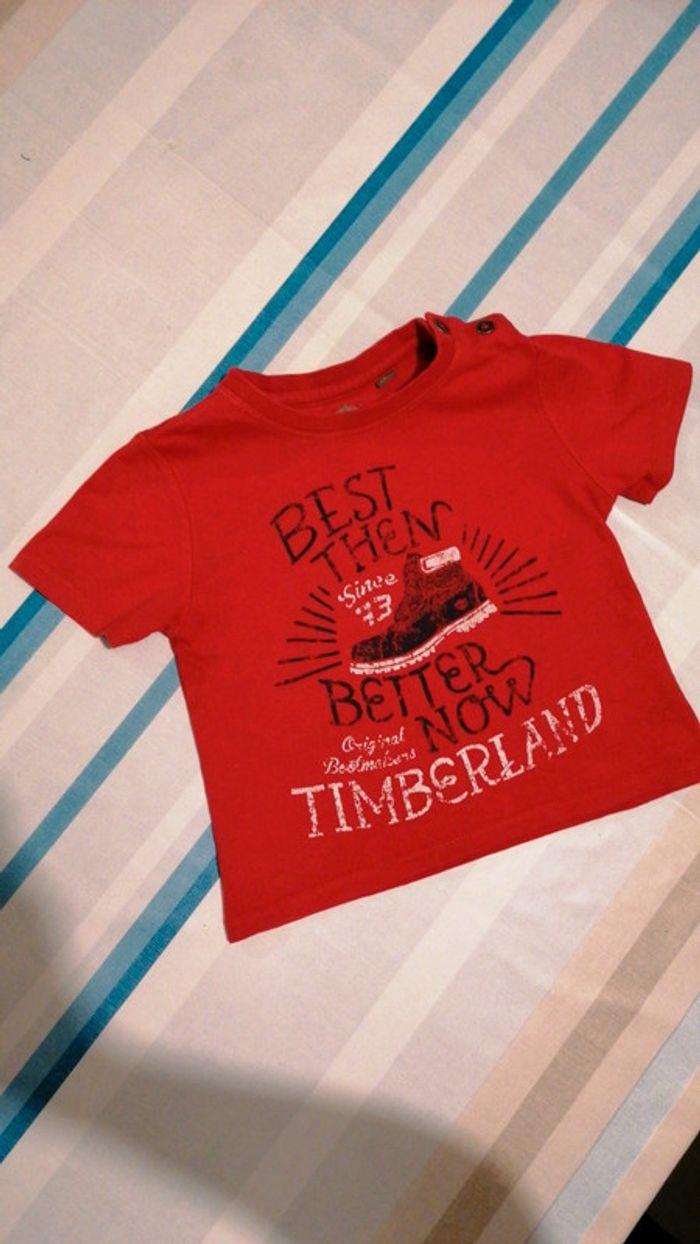 Tee shirt Timberland rouge - photo numéro 1