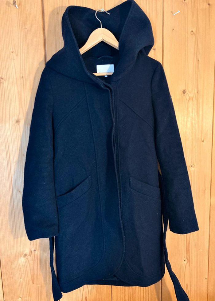 Manteau laine tres grande capuche - photo numéro 2