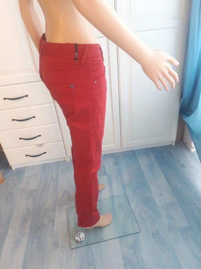 Pantalon DDP femme couleur rouge Noël taille S 36 - photo numéro 8