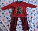 Pyjama hiver/Noël garçon rouge 5 ans