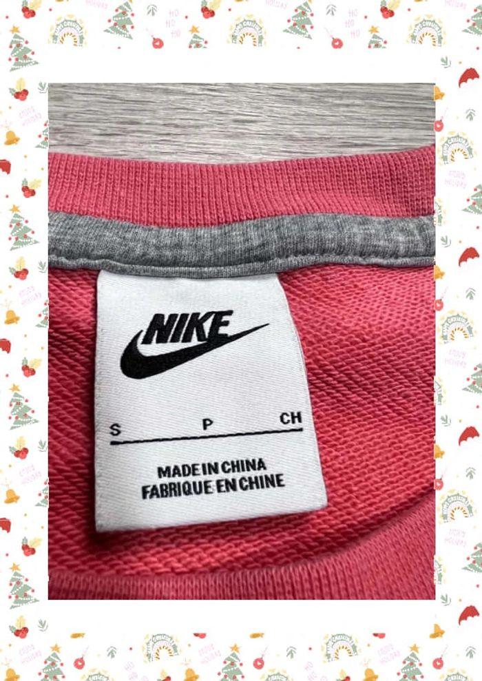 👕 Sweat à capuche Nike logo brodé Rose Taille S 👕 - photo numéro 7