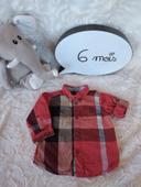 Chemise manches longues Garçon 6 mois Burberry 100% coton