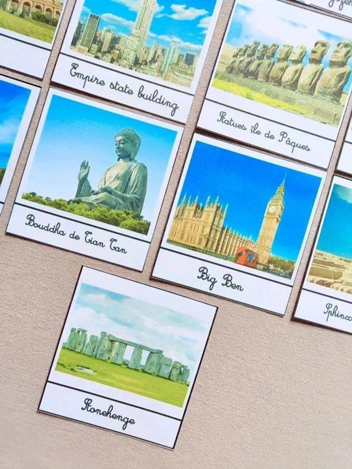 Cartes de nomenclature des 17 grands monuments du monde Montessori - photo numéro 10