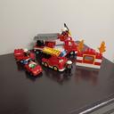 Camion et voitures de pompier lego duplo