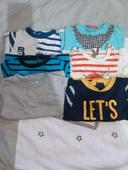 Lot t shirt manches longues 6 mois