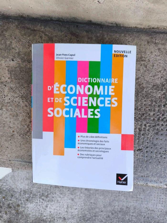 Dictionnaire d économie et de sciences sociales - photo numéro 1