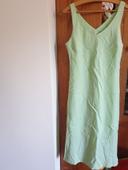 Robe d'été Tex t. 42 en coton vert clair