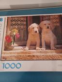 Puzzles 2 chiots 1000 pièces