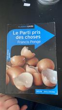 Le parti pris des choses Francis change