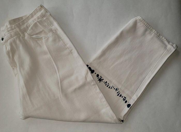 Pantalon Y2K à motif blanc homme taille 3XL en bon état - photo numéro 12