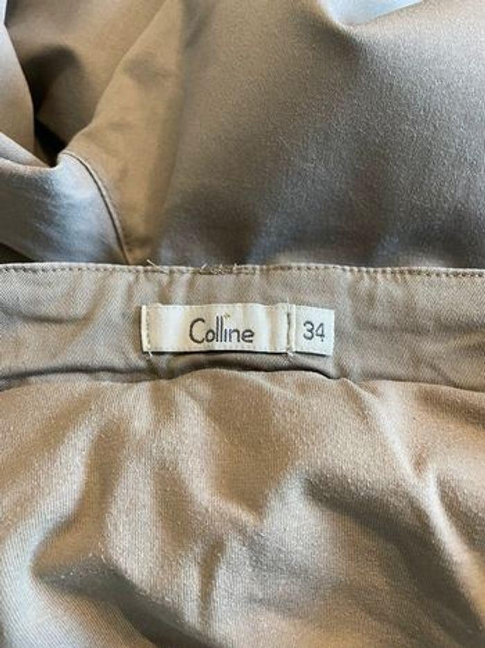 Pantalon colline/verbaudet beige grossesse type chino taille 34 - photo numéro 3