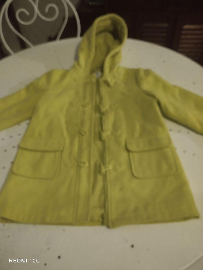 Manteau à capuche vert anis - photo numéro 1