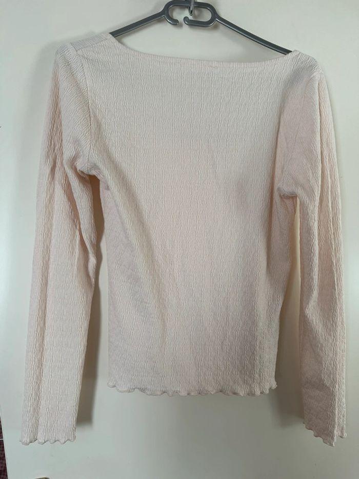 Pull en coton texturé écru - Mango - photo numéro 3