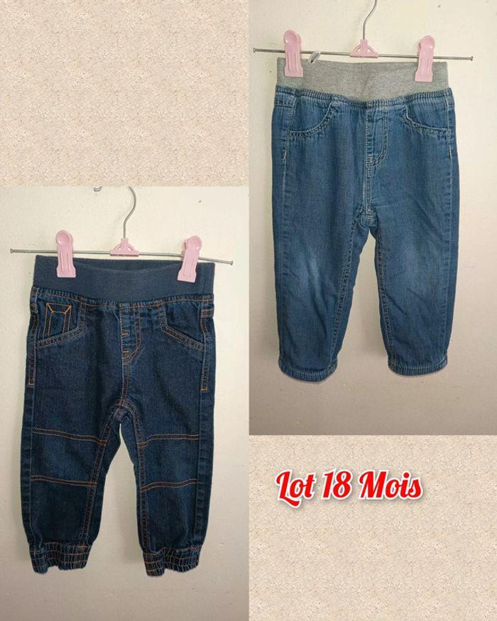 Lot de 2 jeans 18 mois - photo numéro 1