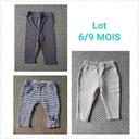 Lot de 3 tregging/legging fille - 6/9mois